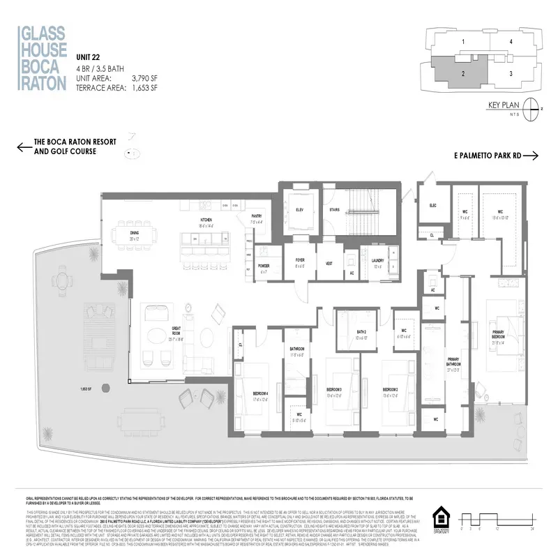 Glass House Boca Raton floor plan 5