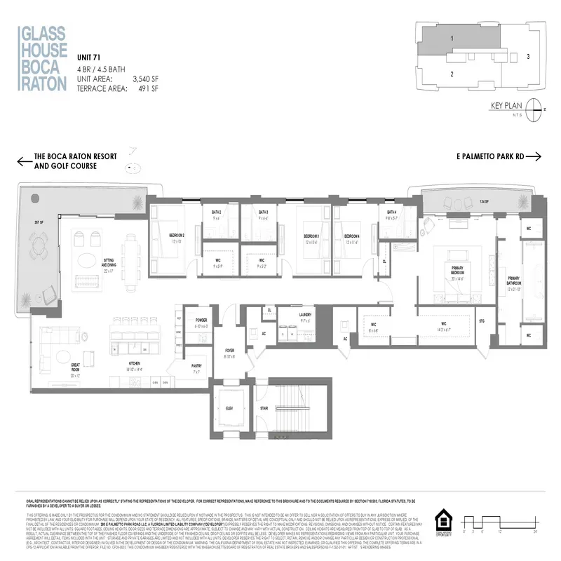 Glass House Boca Raton floor plan 6