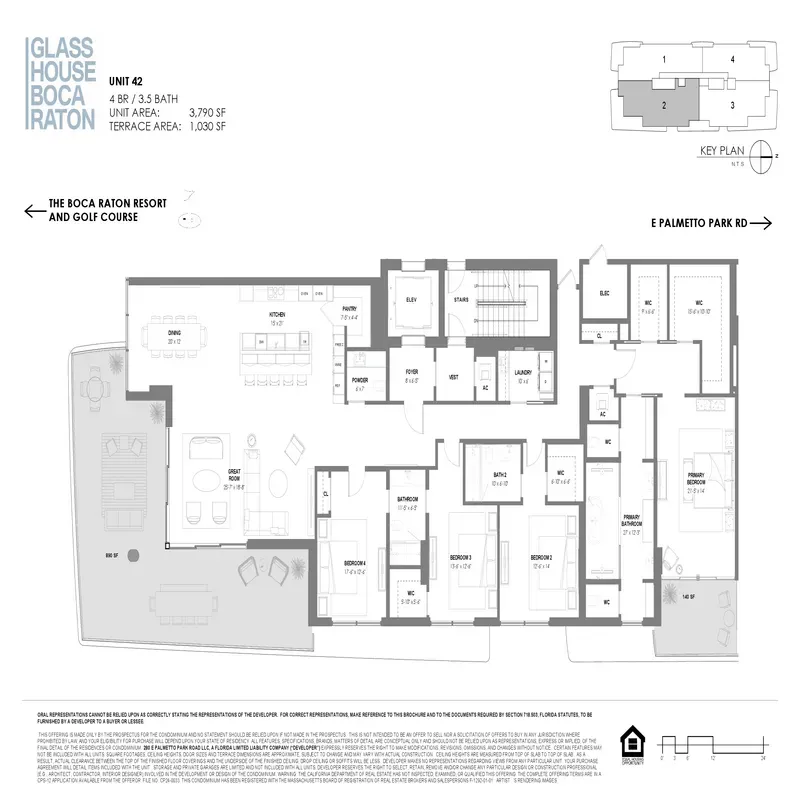 Glass House Boca Raton floor plan 10