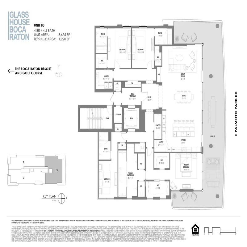 Glass House Boca Raton floor plan 13