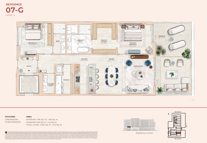 Mr. C Residences Boca Raton floor plan 3