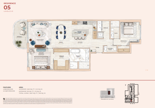 Mr. C Residences Boca Raton floor plan 5