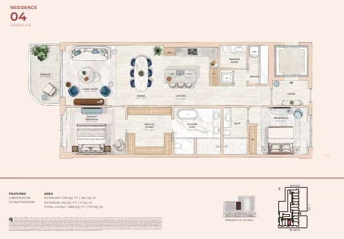 Mr. C Residences Boca Raton floor plan 6