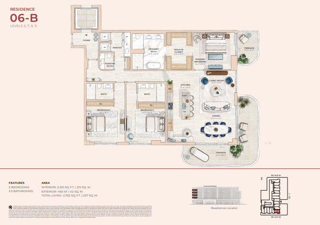 Mr. C Residences Boca Raton floor plan 7