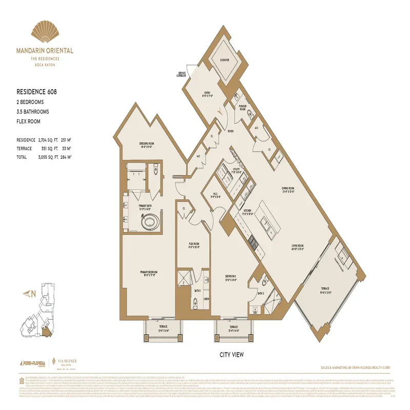 The Residences at Mandarin Oriental, Boca Raton floor plan 18