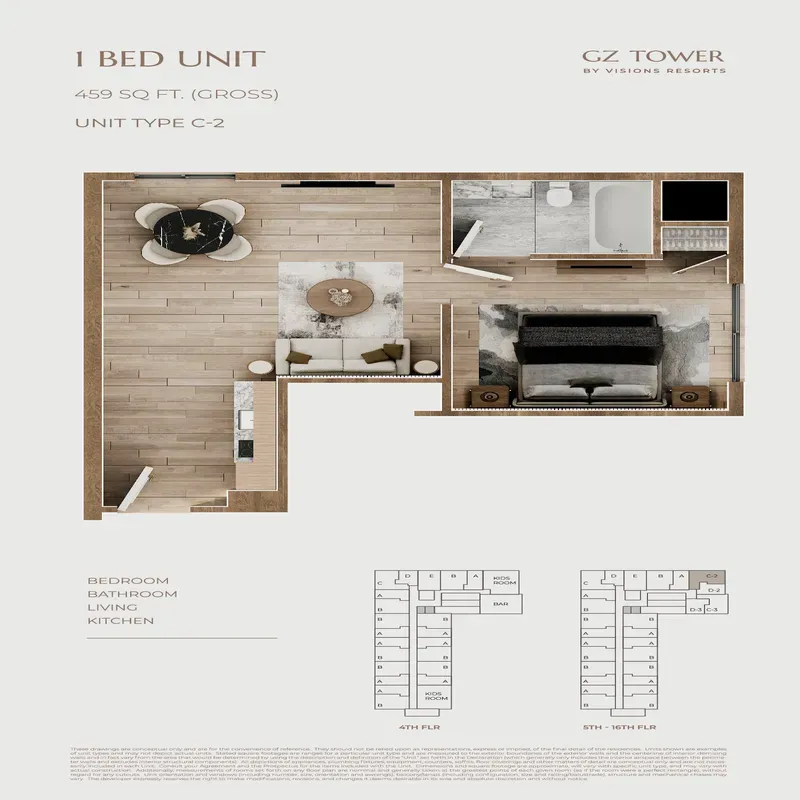 GZ Tower by Visions Resorts floor plan 2