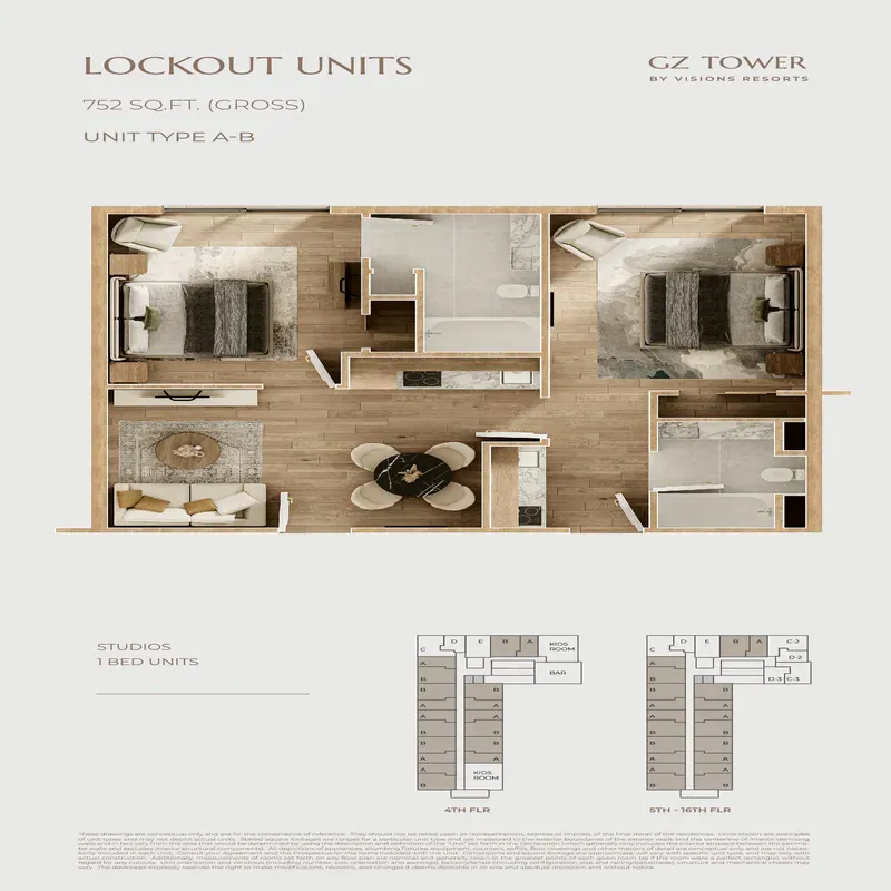 GZ Tower by Visions Resorts floor plan 5