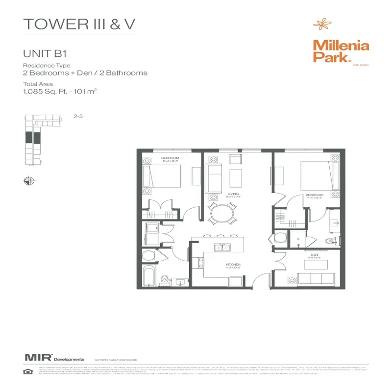 Millenia Park Orlando floor plan 3