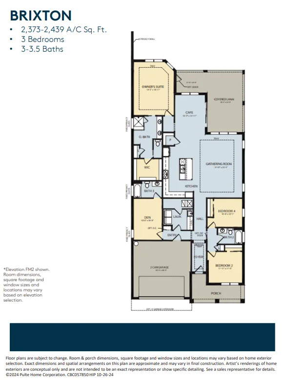 The Reserve at Eastpointe floor plan 1