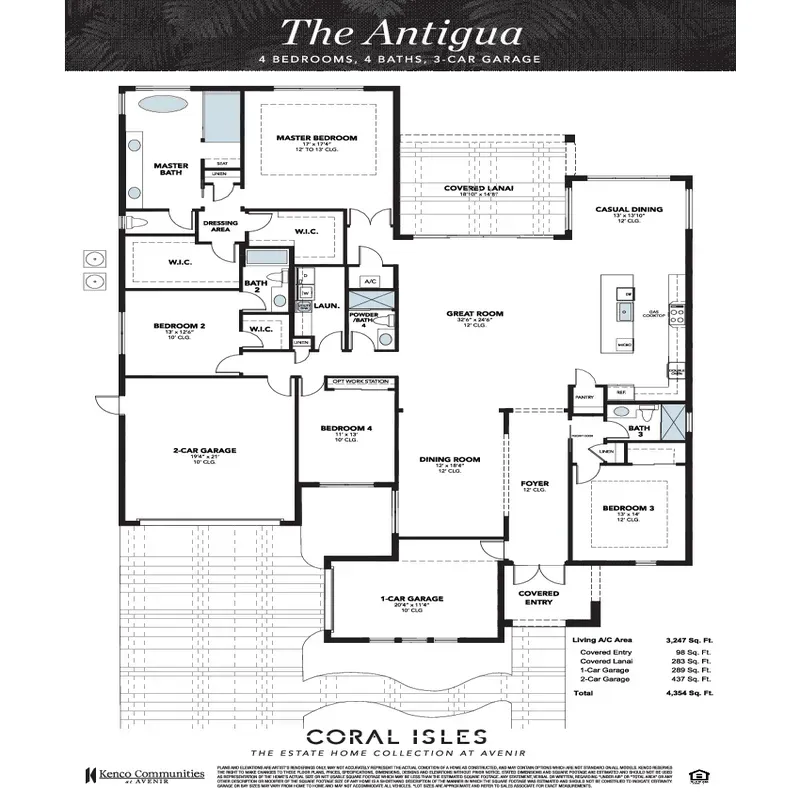 Coral Isles at Avenir floor plan 1