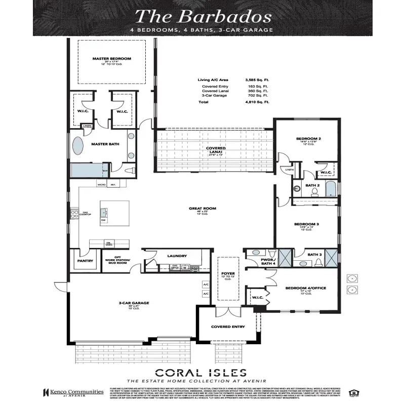 Coral Isles at Avenir floor plan 5