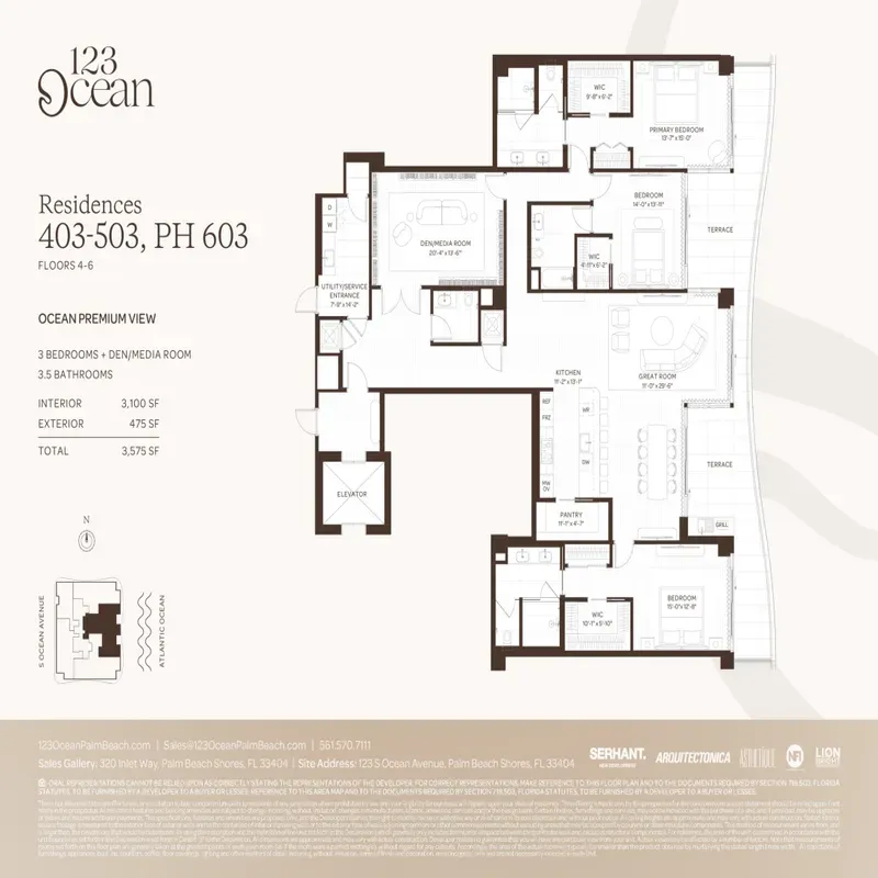 123 Ocean Palm Beach floor plan 12