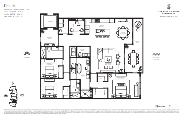 The Ritz-Carlton Residences, Hammock Dunes floor plan 3