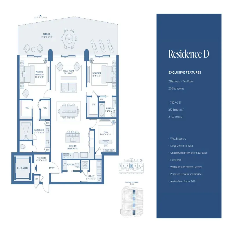 The Berkeley Palm Beach floor plan 3