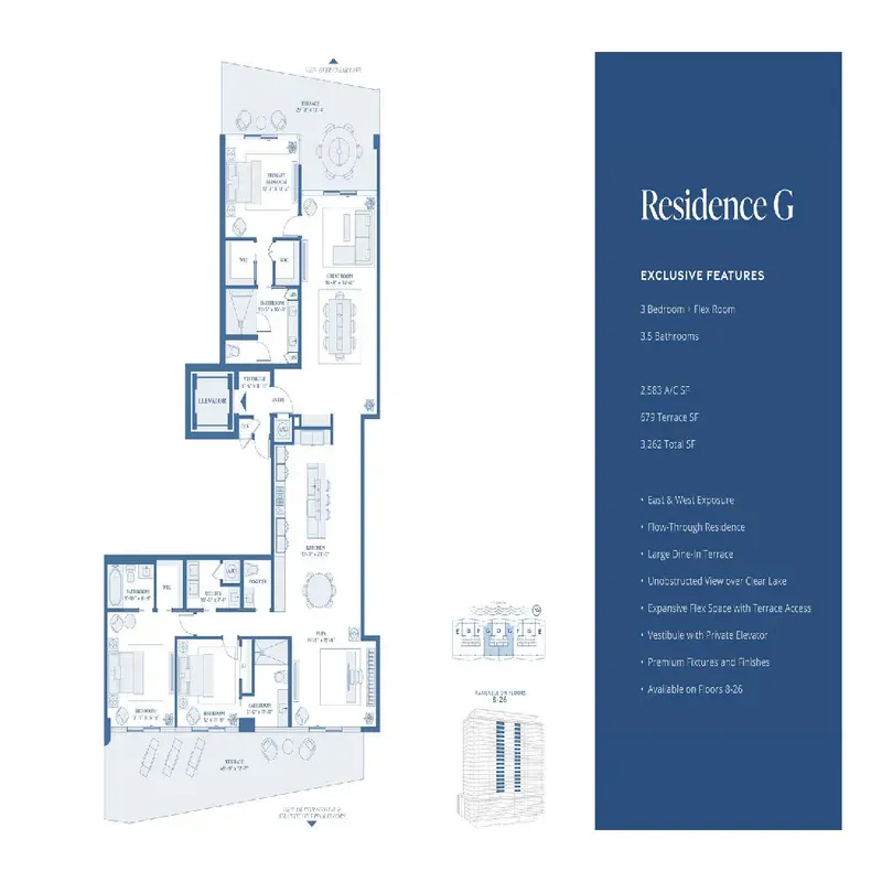The Berkeley Palm Beach floor plan 7