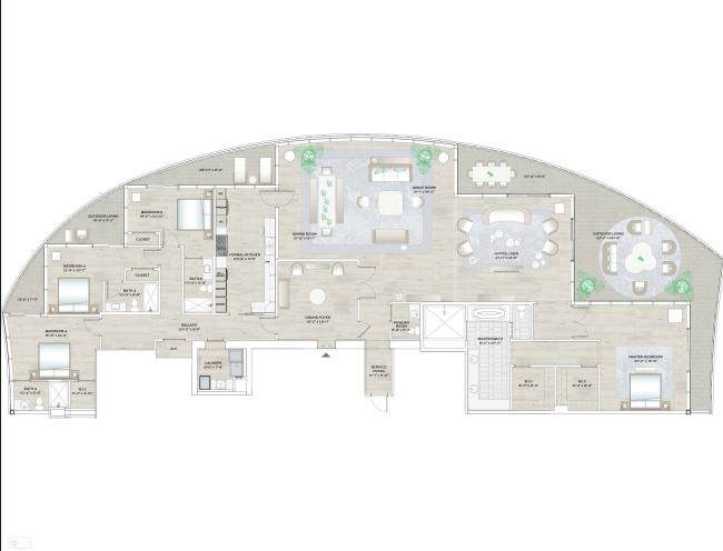 Forté on Flagler floor plan 2