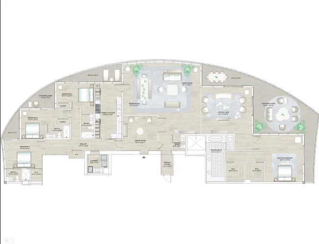 Forté on Flagler floor plan 2