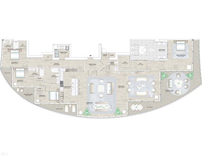 Forté on Flagler floor plan 3