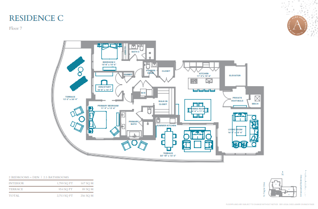 Alba Palm Beach floor plan 2