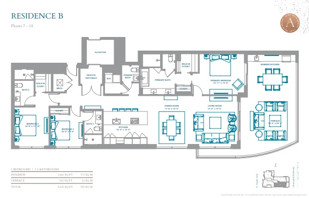Alba Palm Beach floor plan 4