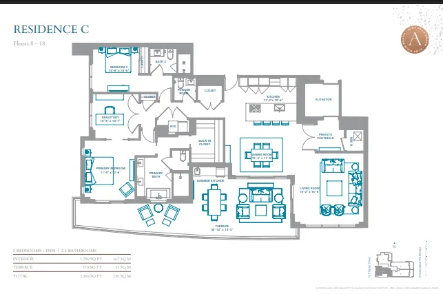 Alba Palm Beach floor plan 5