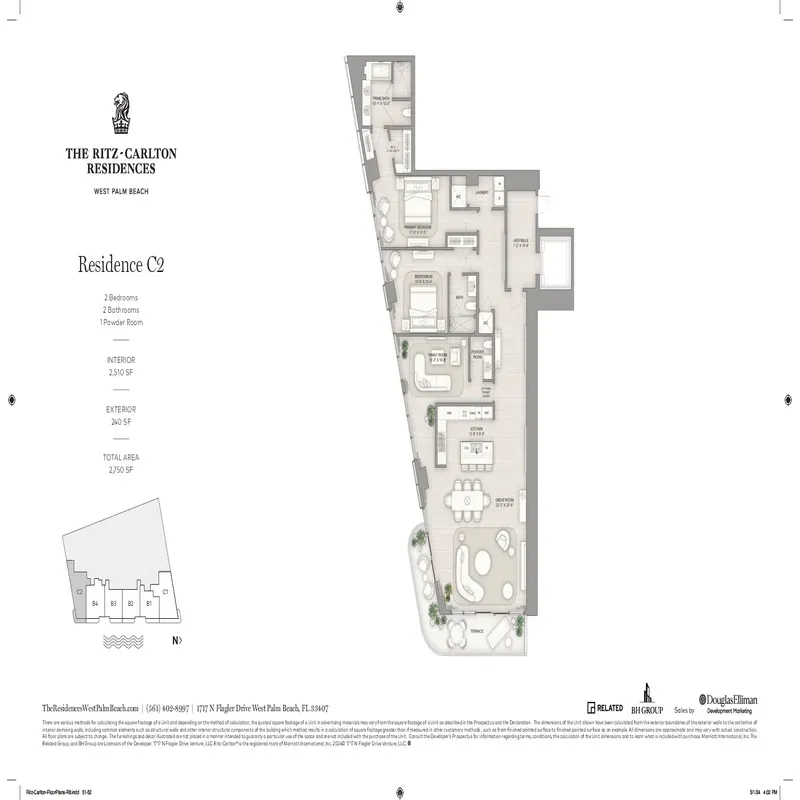 The Ritz-Carlton Residences, West Palm Beach floor plan 8