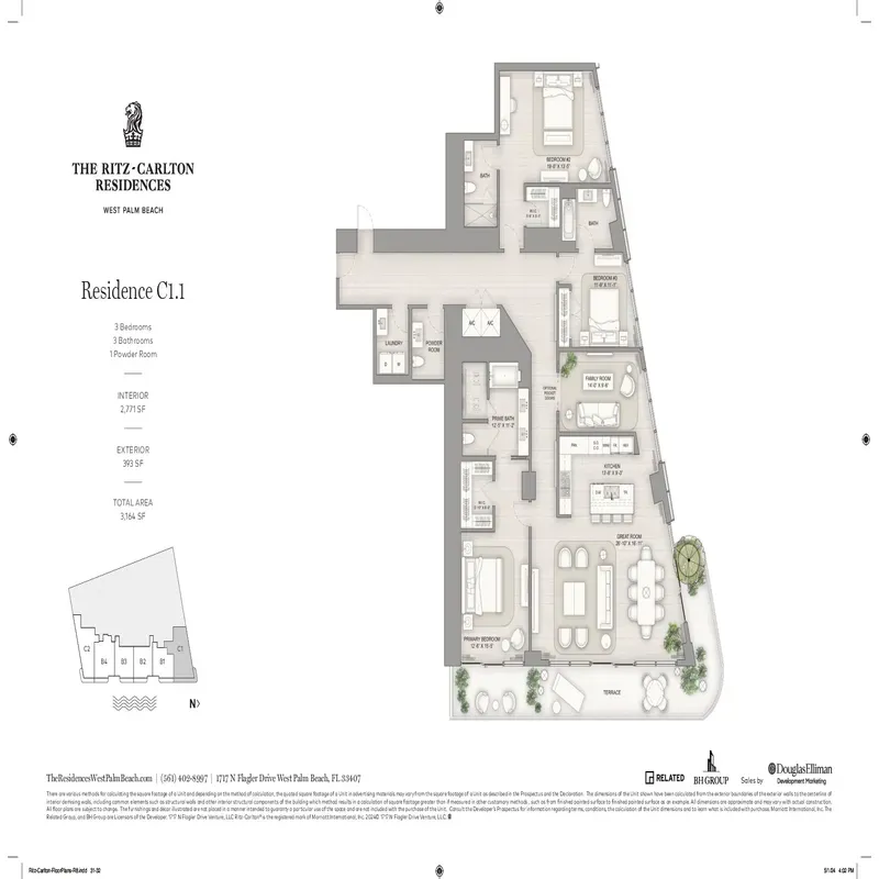 The Ritz-Carlton Residences, West Palm Beach floor plan 11