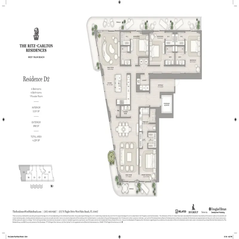 The Ritz-Carlton Residences, West Palm Beach floor plan 13