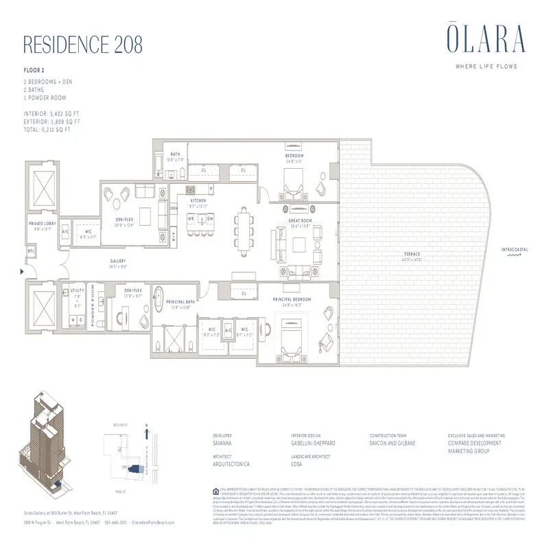 Olara West Palm Beach floor plan 11
