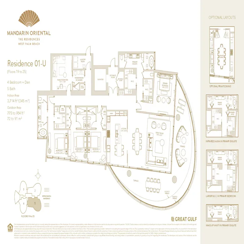 Mandarin Oriental Residences, West Palm Beach floor plan 5