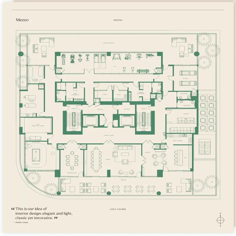 Avenia by Fendi Casa floor plan 2