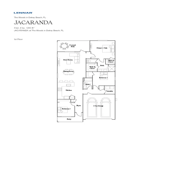 Delray Trails floor plan 1