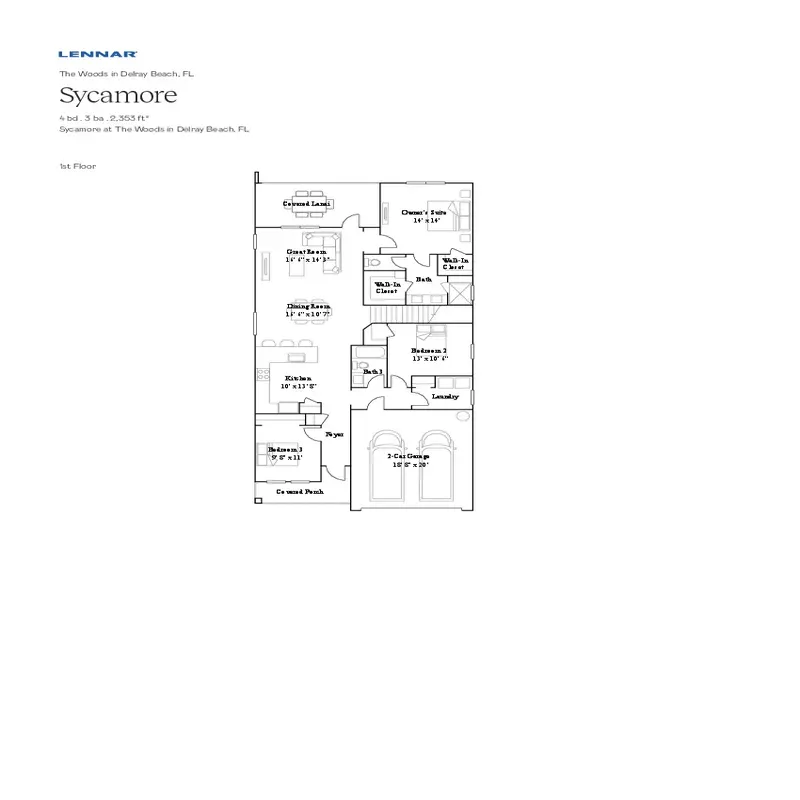 Delray Trails floor plan 3