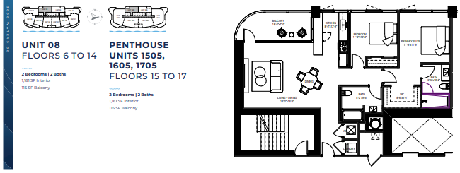 3000 Waterside floor plan 1