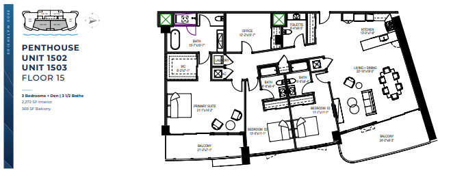 3000 Waterside floor plan 3
