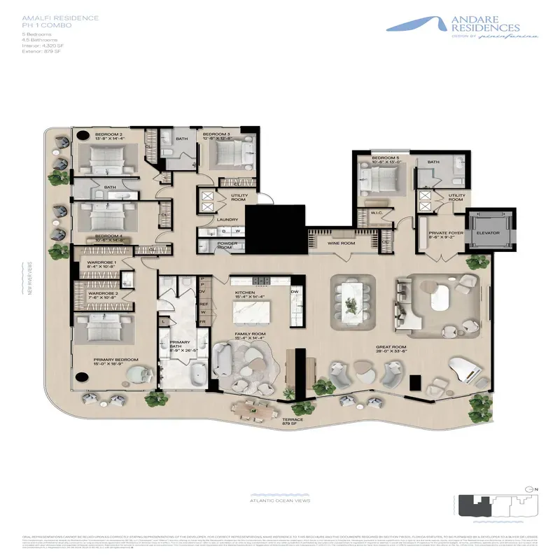 Andare Residences by Pininfarina floor plan 1
