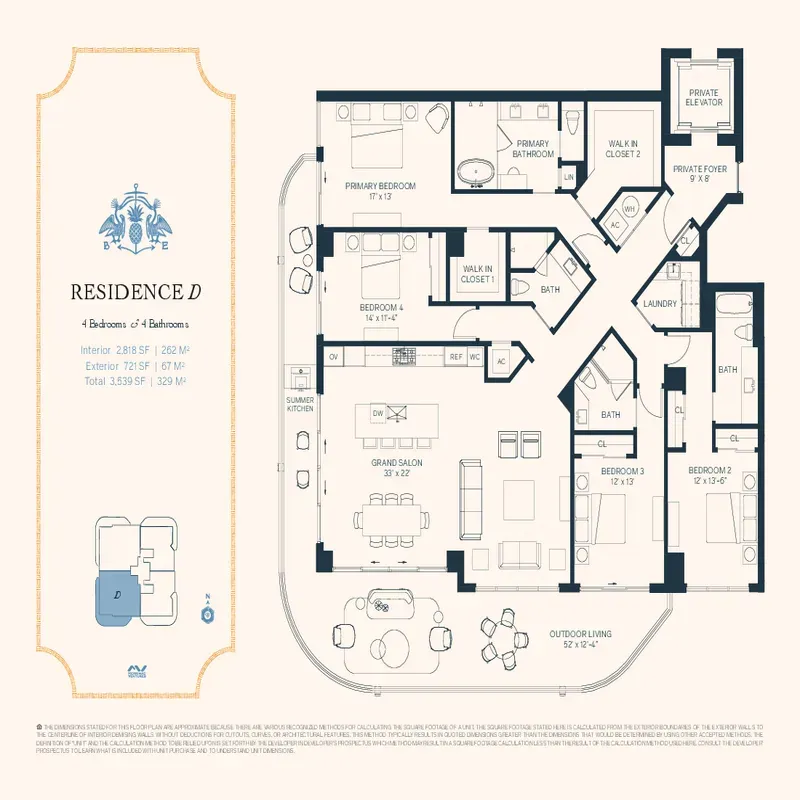 Bungalow East FT. Lauderdale Beach floor plan 2