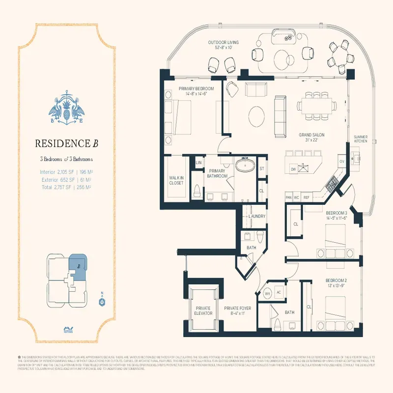 Bungalow East FT. Lauderdale Beach floor plan 3