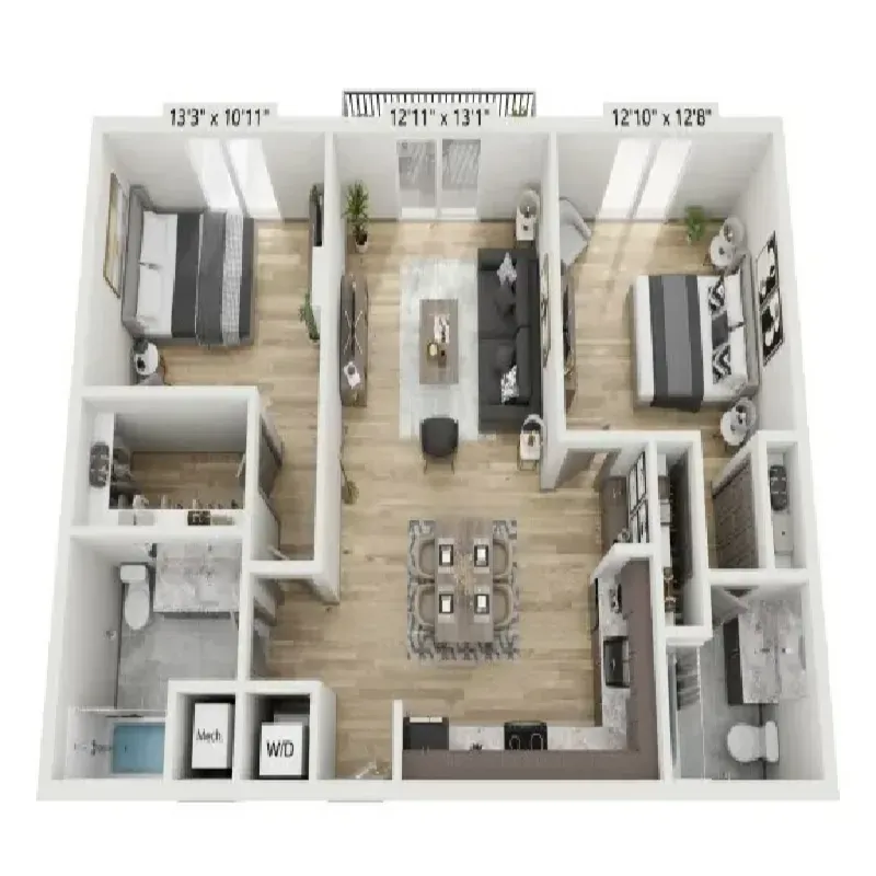 Mount Hermon Apartments floor plan 2