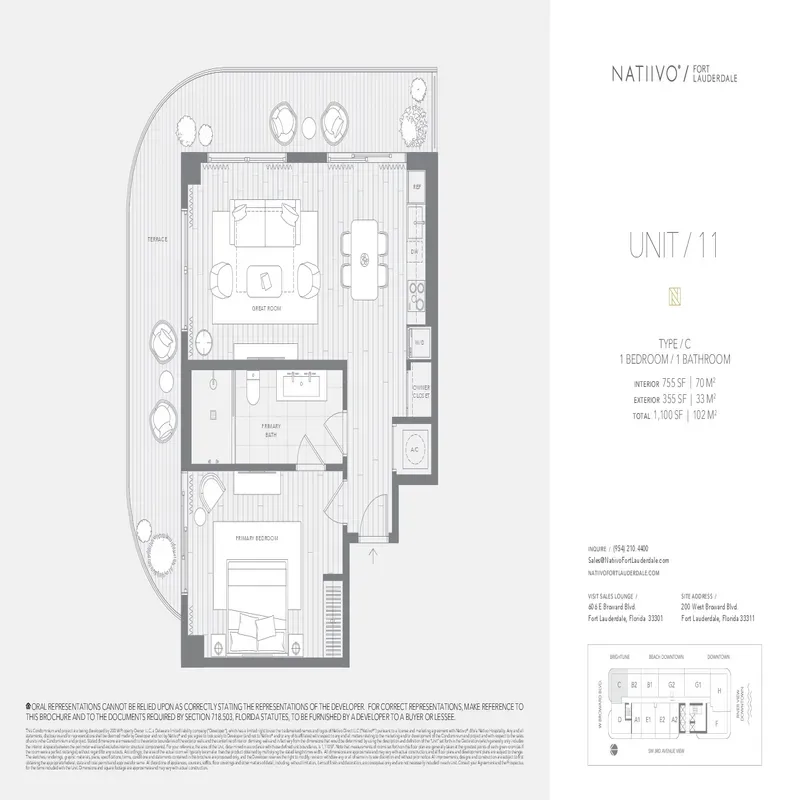 Natiivo Fort Lauderdale floor plan 2