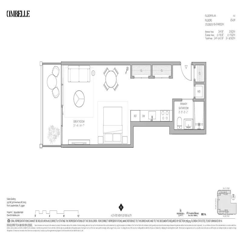 Ombelle Fort Lauderdale floor plan 4