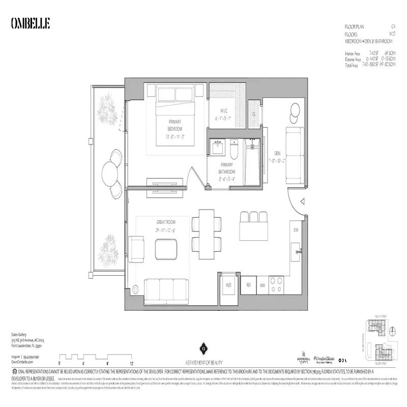 Ombelle Fort Lauderdale floor plan 7