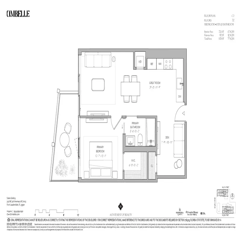 Ombelle Fort Lauderdale floor plan 8