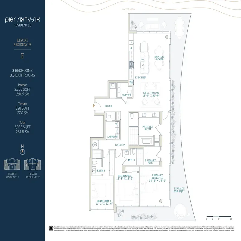 Pier Sixty-Six Residences floor plan 3