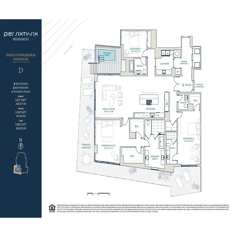 Pier Sixty-Six Residences floor plan 7