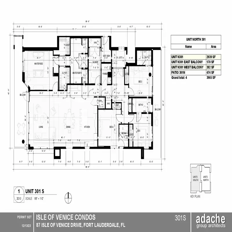 Serene Las Olas floor plan 1