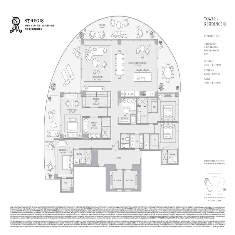 St. Regis Resort & Residences Bahia Mar, FTL floor plan 6