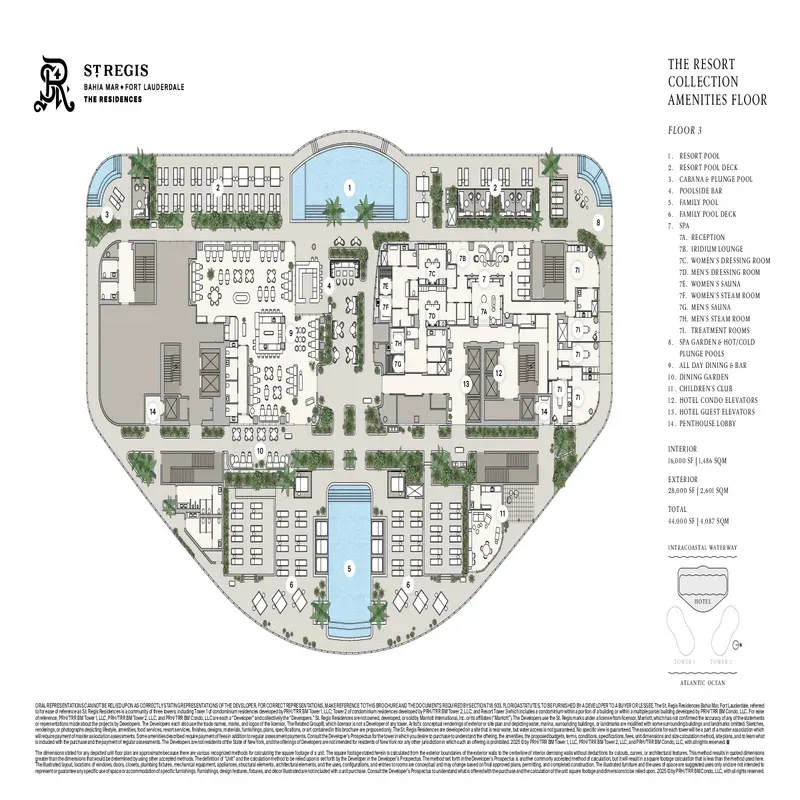 St. Regis Resort & Residences Bahia Mar, FTL floor plan 8