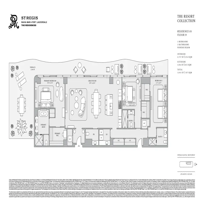 St. Regis Resort & Residences Bahia Mar, FTL floor plan 12