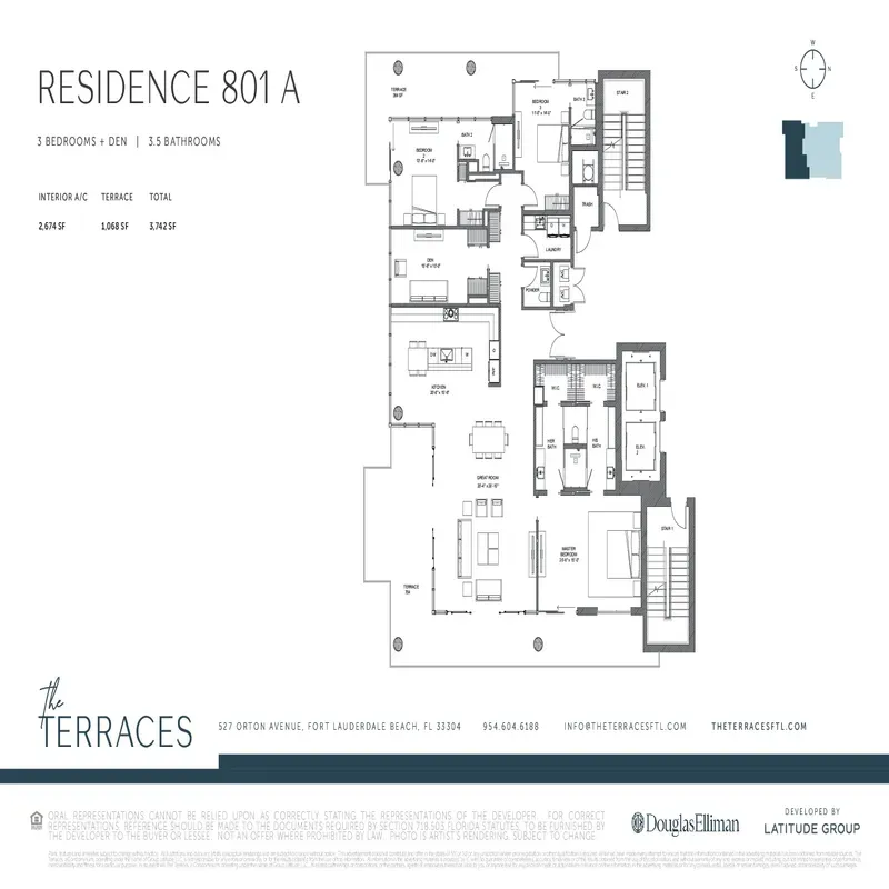 The Terraces floor plan 3